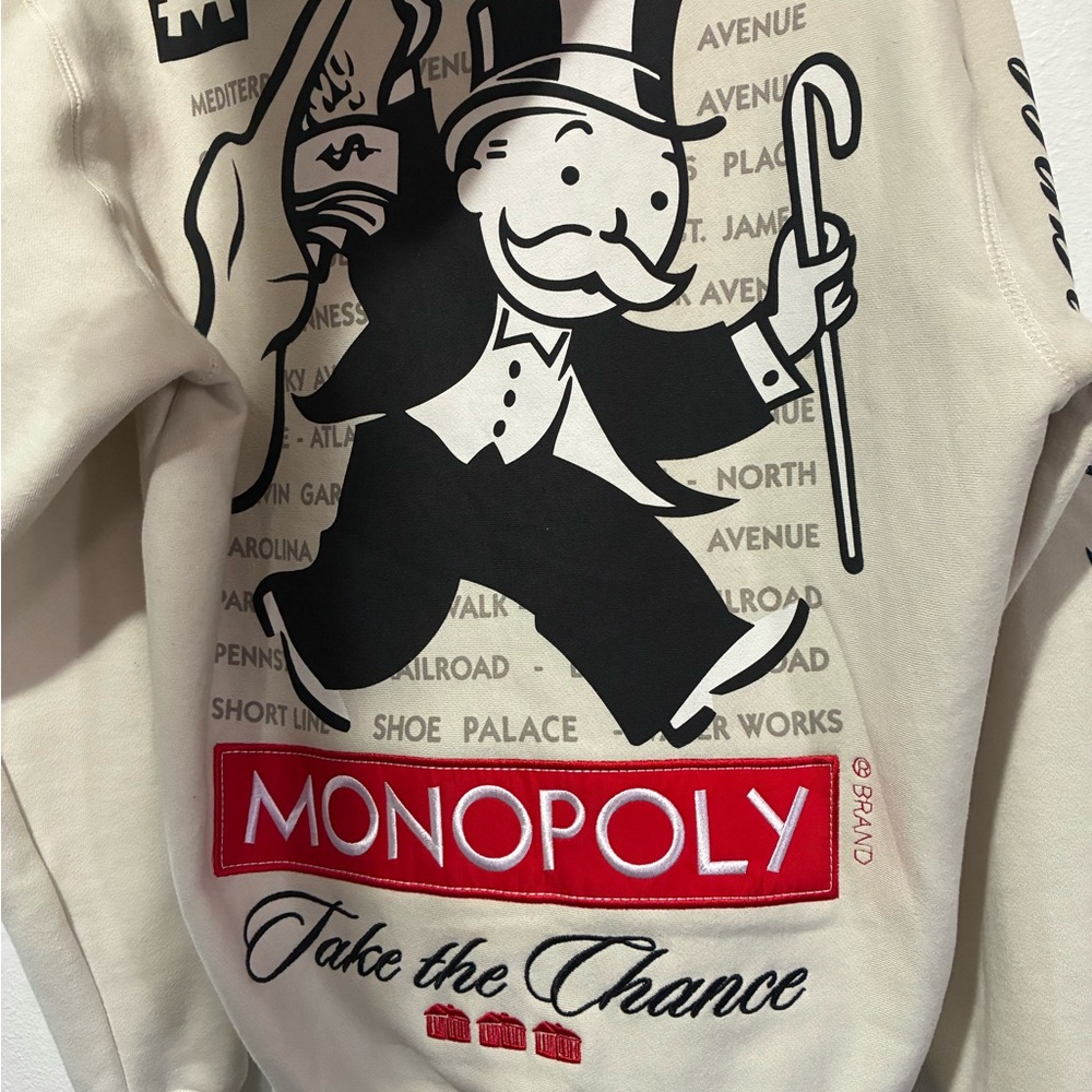 Monopoly Men's Cream Sweater - Picture 7 of 9